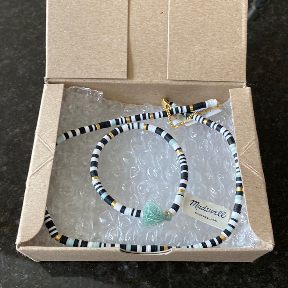Madewell necklace and bracelet set